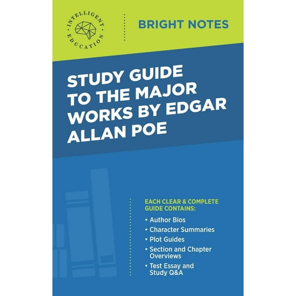 Bright Notes Study Guide to the Major Works by Edgar Allan Poe, (Paperback)