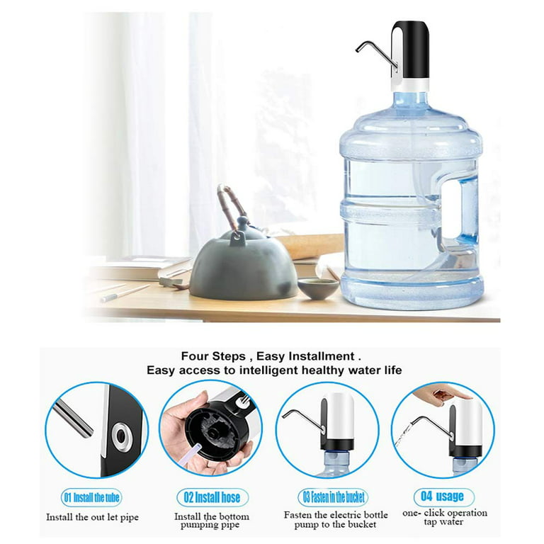 NCAM Water Bottle Pump 5 Gallon,USB Charging Automatic Water  Dispenser,Portable Electric Drinking Water Pump with Rechargeable  Batteries,for Home