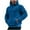 Blue, variant on Wyobmus Hooded Sweatshirt for Men Casual Reversible Fleece Pullover Solid Color Long Sleeve Hoodie Sweatshirt Olive Green