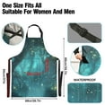 thumbnail image 3 of Yayeee Chief Kitchen Apron with Pockets for Cooking Water Resistant Unisex Adjustable Neck Strap, Magical Forest, 3 of 7