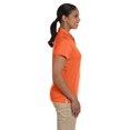 thumbnail image 2 of M353W Harriton Ladies' Double Mesh Polo Team Orange L, 2 of 3