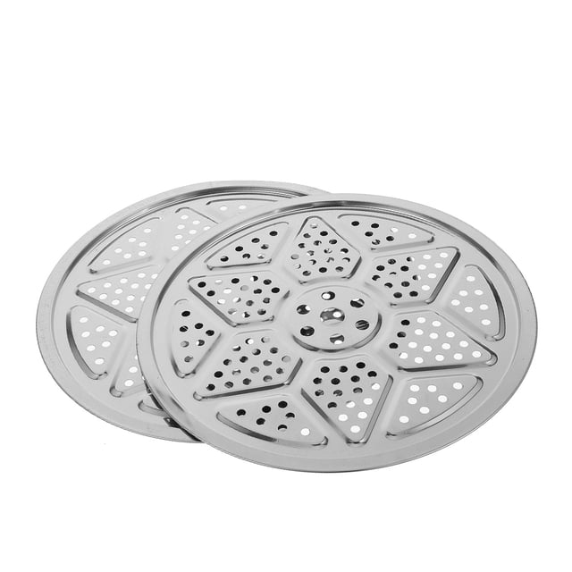 unbranded 2Ud Redonda Para Vaporera En Acero Inoxidable Con Estructura Estable Para Cocción Y Enfriamiento