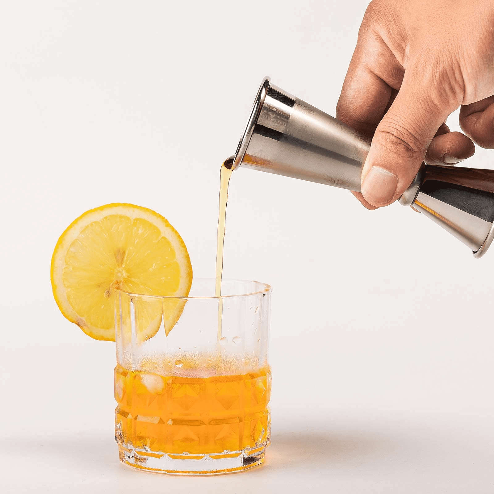 YIYI Guo Double Jigger Cocktail Jiggers Barware Alcohol Measuring Tool,18/8 Stainless Steel,Home Bar Supply Tools Measuring Jigger Cocktail Professional