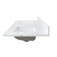 thumbnail image 5 of Craft + Main Qz61228cv 61" Quartz Vanity Top - White, 5 of 7