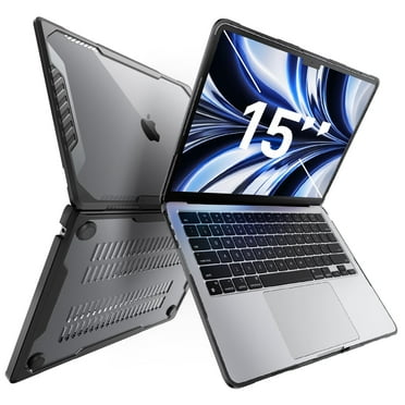 SUPCASE Unicorn Beetle Laptop Shell for MacBook Air 15 Inch Dual Layer Protective Cover, Black
