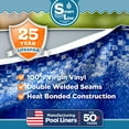 thumbnail image 4 of SmartLine 27' Round Tidal Surge Overlap Above Ground Swimming Pool Liner, 54" Height, 25 Gauge, 4 of 6