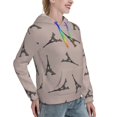 thumbnail image 3 of Hoodies for Women - black Eiffel Tower Comfrt Colour Drawstring Women'S Fashion Hoodies & Sweatshirts, Fall Outfits Clothes for Women 2024 Pullover with Kangaroo Pocket, 3 of 7