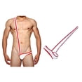 thumbnail image 3 of Paquete de 2 a 5 Body Elástico Lateral Mankini Wrestling Singlet 2 Piezas Blesiy, 3 of 4
