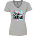 thumbnail image 3 of Inktastic Sister Squad hearts Women's V-Neck T-Shirt, 3 of 5