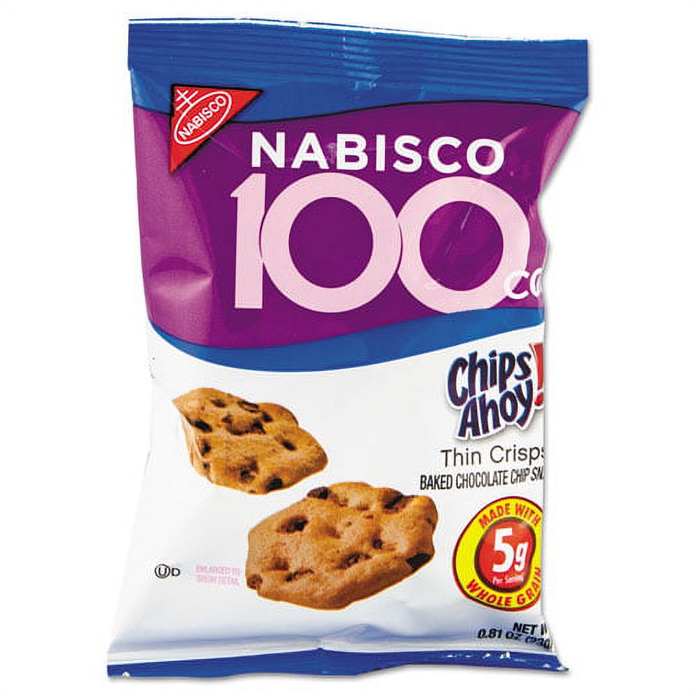 Nabisco 100 Calorie Packs Chips Ahoy! Baked Chocolate Chip Snack, 0.81 Oz., 6 Count - image 2 of 2