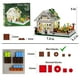 thumbnail image 5 of Miniset de construcción de casas de flores con LED, juguete de bloques de construcción para invernaderos con vista a la ciudad, regalo de Halloween y Navidad para amigos o niñas de 8 a 12 años, 5 of 9