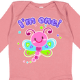 thumbnail image 4 of Inktastic I'm One- dragonfly First Birthday Girls Long Sleeve Baby Bodysuit, 4 of 5