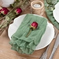 thumbnail image 2 of Holzlrgus Cheesecloth Napkins 21"x21" Set of 6 Cotton Dinner Napkins Rustic Linen Table Napkins for Wedding Party Baby Shower Sage, 2 of 4