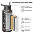 thumbnail image 2 of Cute Halloween 32oz Stainless Steel Tumbler with Handle and Straw – Pumpkin Witch Ghost Travel Mug – Vacuum Insulated Reusable Cup for Fall Gift Women Men, 2 of 5