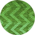 thumbnail image 1 of Ahgly Company Machine Washable Indoor Round Transitional Green Area Rugs, 3' Round, 1 of 7