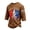 W9-Brown, variant on Men's 1776 We the People American Flag Shirt Crew Neck Three-quarter Sleeve Shirts American Flag Design Fun Graphic T-Shirts Classic Patriotic Summer Workout Freedom Tees,Light Blue 2XL