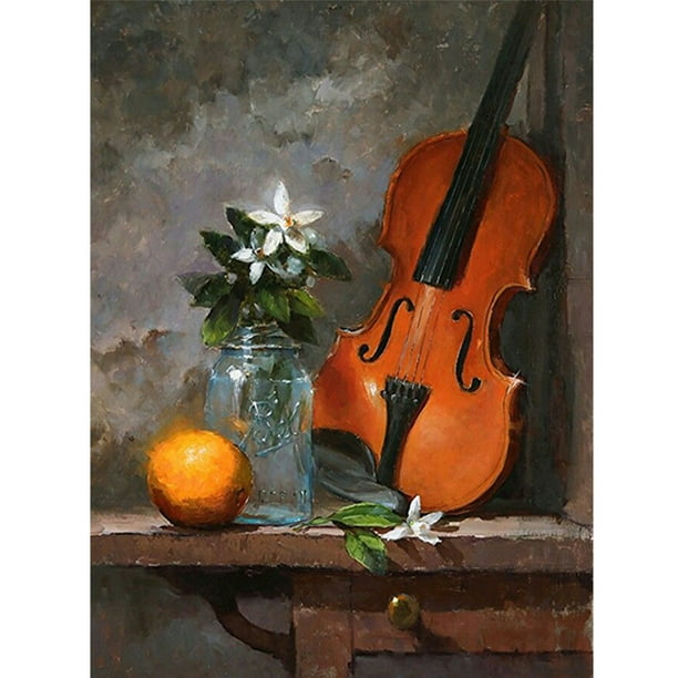 Acrílico 1 violín pintura al óleo por números Kit DIY pintura sobre lienzo arte sin marco FLhrweasw Nuevo