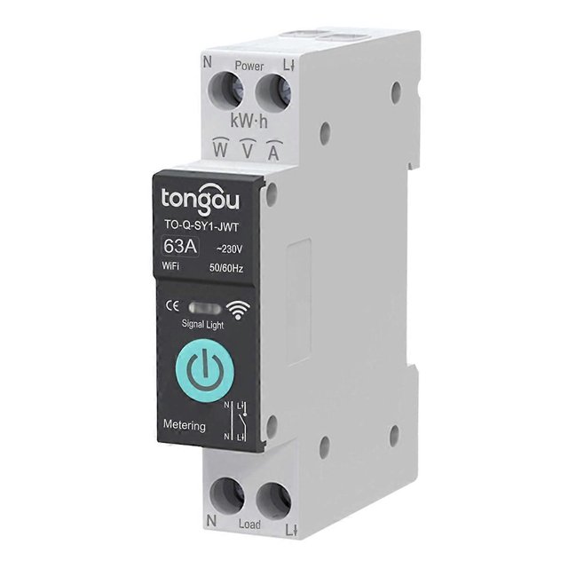 DC WIFI Smart Circuit Breaker 63A DIN Rail for Smart Home Wireless Remote Control Switch By APP Bla