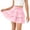Pink, variant on LJEFF Girls Ruffle Tiered Mini Skirt, Drawstring Flowy Elastic High Waist Cute Summer Casual A-Line Skirts for Girls Pink Size 6 T