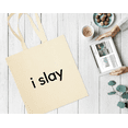 thumbnail image 2 of i slay, Girlboss Cotton Canvas Re-Usable Shopping & Carry-All Tote Bag, 2 of 3