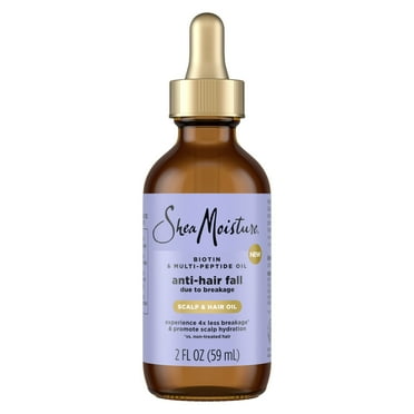 SheaMoisture Moisturizing Scalp & Hair Oil Anti-Hair Fall with Biotin & Multi-Peptide, 2 oz