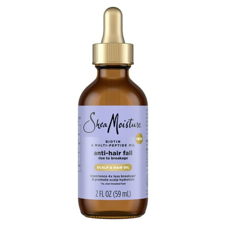 SheaMoisture Moisturizing Scalp & Hair Oil Anti-Hair Fall with Biotin & Multi-Peptide, 2 oz