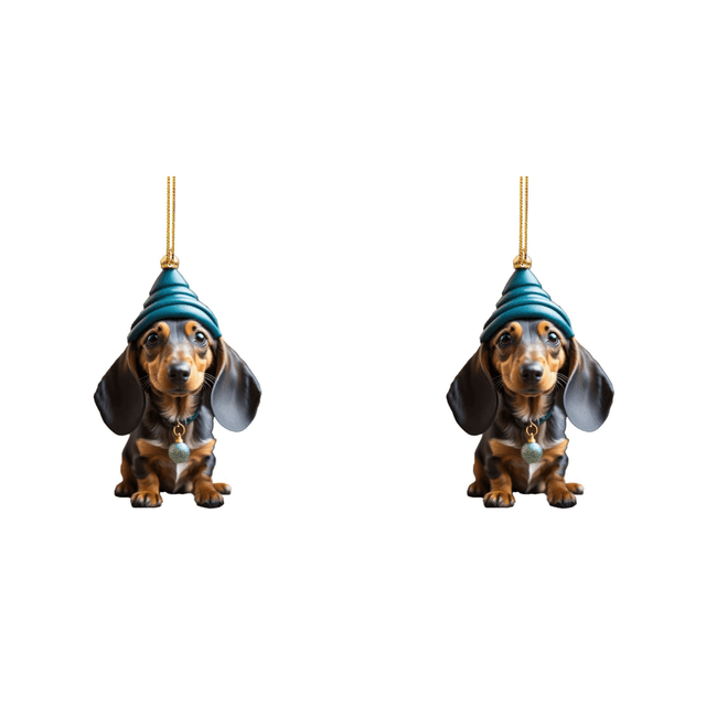 Adorno Navideño para Perro Dibujos Animados Acrílico Suministros Fiesta en Casa (13)