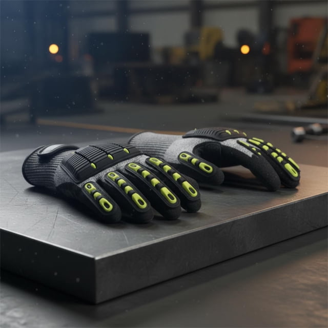 Guantes de trabajo multiusos prácticos para hombre, resistentes a los cortes, protección para las manos en de construcción de uso general.