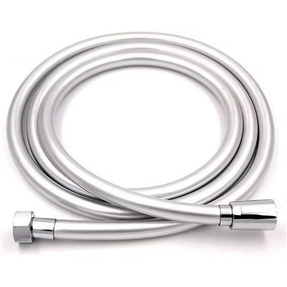 1.5/2.0/3.0/4.0M PVC High Pressure Silver & Black Smooth Shower Hose For Bath Handheld Head Flexible 360° rotation