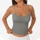 thumbnail image 2 of Blusas para mujer,Camisola de lentejuelas para mujer, tirantes ajustables, cuello redondo, ropa informal, tela suave para uso diario, sopatenor, 2 of 9
