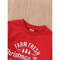 thumbnail image 5 of Gzhioc Toddler Girls Boys Spring Autumn Sweatshirt Red Long Sleeve O Neck Letter Print Pullover,6 Months-5 Years, 5 of 9