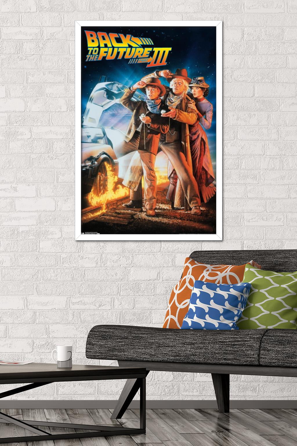 Back to the Future Part III - One Sheet Wall Poster, 22.375" x 34" Framed