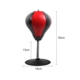 thumbnail image 3 of Balón de boxeo para niños y adultos, saco de boxeo de escritorio, equipo deportivo (negro rojo), 3 of 5