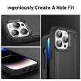 thumbnail image 4 of Case for iPhone 15 Pro,Decase Heavy Duty Armor Cover Drop Protection Shockproof Rugged Phone Shell,for iPhone 15 Pro - Black, 4 of 7