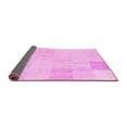 thumbnail image 2 of Ahgly Company Indoor Rectangle Solid Pink Modern Area Rugs, 2' x 5', 2 of 4