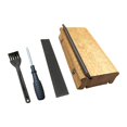 thumbnail image 4 of Yinanstore Fret End Beveling File 3 23 35 Degree Luthier Tools Guitar Bass Fret End Dressing for Rounding Shaping Leveling Frets Sprouts Wood Color, 4 of 8