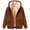 yue866-Coffee, variant on KHONTS Hoodies for Women Winter Sweatshirt Full Zip up Thick Sherpa Lined Hooded Jacket with Pockets Yellow XL