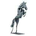 thumbnail image 3 of Metal Horse Statue, Beautiful Decorative Running Horse Statue Handcrafted Fine Workmanship  For Decoration, 3 of 8