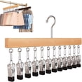 thumbnail image 7 of Closet Organizer with 12 Clips, Space Saving Hanging Closet Organizer, Pant Hangers with Clips, Legging Organizer for Closet, Closet Storage Hangers for Jeans, Hats, Shorts, Socks, 7 of 7