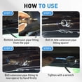 thumbnail image 6 of 2PCS Fixed Sensor Adapter, Automotive Spark Plug Parts, Stainless Steel Pipe Coupling Fittings, 6 of 8