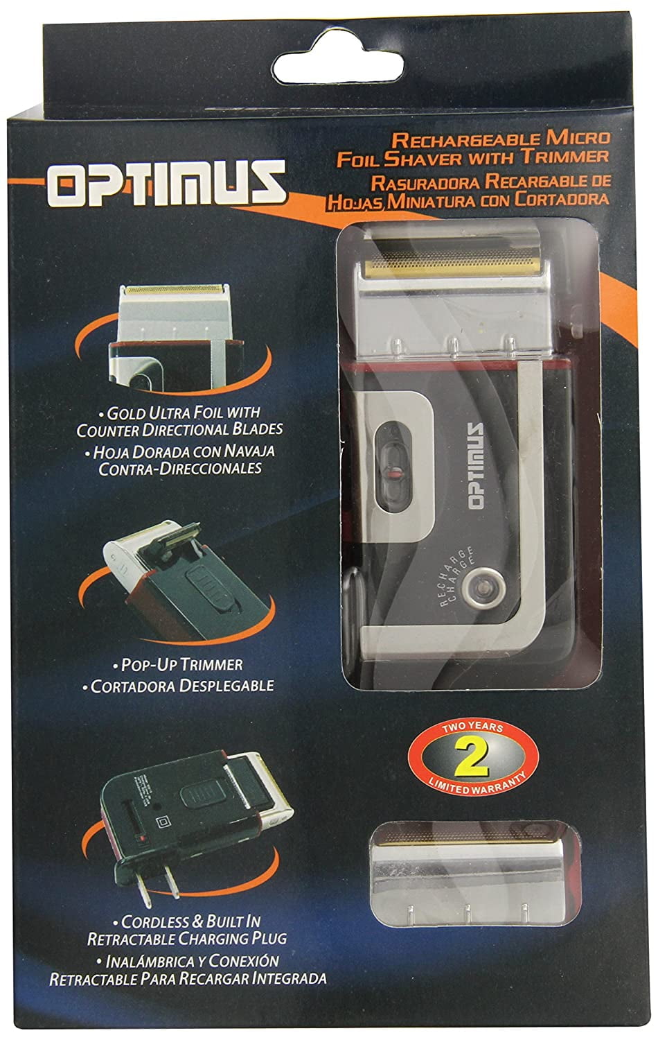 Optimus 50015 Direct AC Power Pocket Palm Shaver
