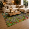thumbnail image 3 of Gelasgo City Road Map Velvet Area Rug, Colorful Street and Building Decorative Carpet, Soft Indoor Floor Mat for Kids Room Playroom Bedroom Nursery Home Decor, 3 of 5