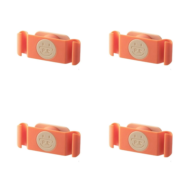 Inteprter Paquete de 4 electrodomésticos, organizador de cables, autoadhesivo, envoltorio para cables de horno microondas, enrollador, organizador de Almacenamiento y organización del hogar Naranja Inteprter HA065108-02B