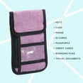 thumbnail image 5 of Uxcell Neck Wallet Travel Pouch, RFID Blocking Waterproof Travel Organizer Pouch, Violet, 5 of 6