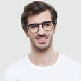 thumbnail image 3 of Gafas con bloqueo de luz azul FEIYOLD, retro, redondas, paquete de 2, 3 of 7