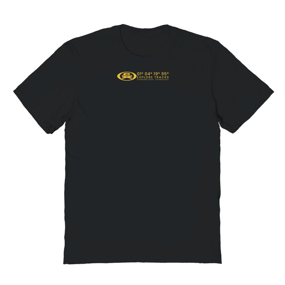 Extreme EX95 Tracks Graphic Black Men's Cotton T-Shirt