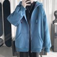 thumbnail image 5 of LOVZFMLL Cardigan for Women Men's Spring And Hooded Macaron Pocket Zipper Cardigan Sweater Coat, 5 of 5