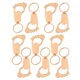 thumbnail image 5 of KAKOWELY 10 llaveros con forma de huella, abrebotellas, recuerdos para baby shower., 5 of 5