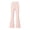 Pink, variant on Girls High Waist Heart Embroidery Flared Yoga Pants, Elastic Stretch Solid Color Kids Bell Bottom Trousers for Spring Autumn Daily Casual Dance Sport Wear(Sky Blue,8-9 Years)