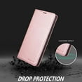 thumbnail image 6 of Premium PU Leather Flip Folio Case for Samsung Galaxy A21S, Protective Case with Kickstand Card Slot Magnetic Closure Shockproof Wallet Cover for Samsung Galaxy A21S - Rose Gold, 6 of 14